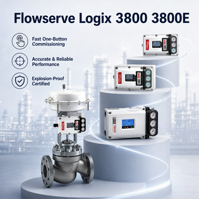 جديد في المخزون Flowserve Logix 3800 3800E جهاز تحكم رقمي بالهواء المضغوط لقطع غيار صمامات التحكم
