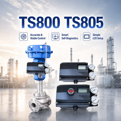 موقف الصمام الذكي من سلسلة TS800 TS805 HART موقف صمام التحكم الرقمي