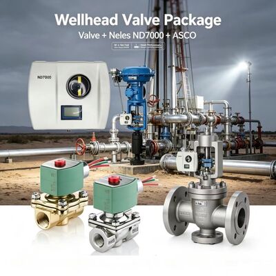 وحدة تحكم الصمام الرقمي الذكي Valmet Me-sto Neles ND7000 مع صمام الملف اللولبي ASCO للتحكم في العمليات