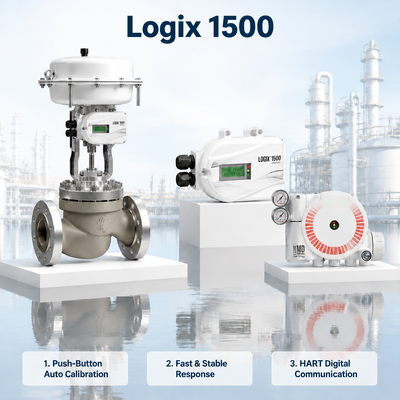 Logix 1500 Intelligent Digital Valve Positioner HART Protocol 4 20mA Pneumatic Control Valve Accessory Oil Gas Industry
