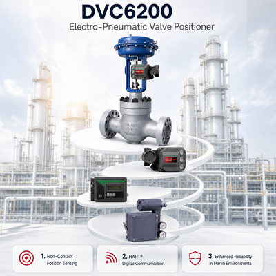 فيلدفيو DVC6200 موقف الصمام الذكي 4 20mA IP66 جهاز تحكم الصمام الرقمي