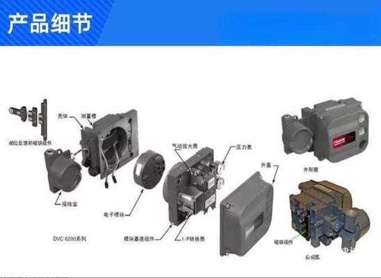 DVC6200 Pneumatic Valve Positioner ATEX IECEx Certified -40 85°C Flow Control Pressure Regulation 