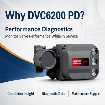 محدد الصمام الذكي الرقمي DVC6200 PD مع تشخيصات الأداء