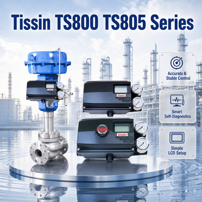 محدد موضع الصمام الرقمي Tissin TS800 TS805 HART 4 20mA منظم تدفق هوائي