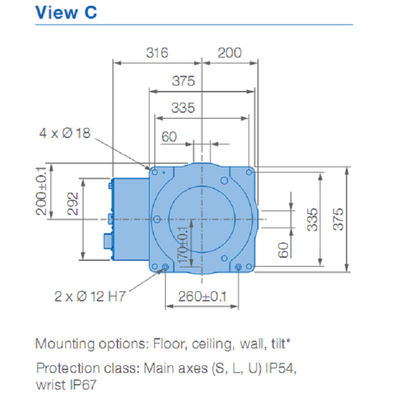 2.0KVA ذراع لحام 2010 مم 6 محاور Yaskawa Robot Arm
