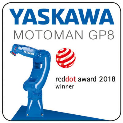 1.0KVA 727mm 8kg الحمولة الصافية Yaskawa 6 Axis Robot Arm