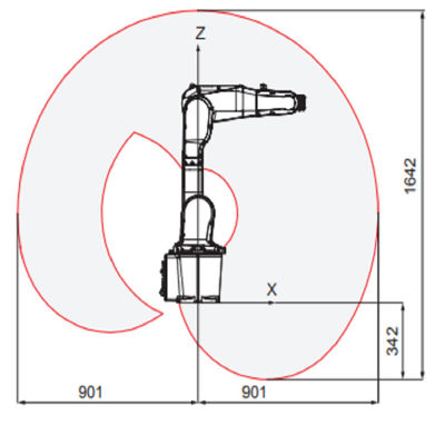 ذراع روبوت ABB IRB1200 من 6 محاور مع مرونة ووظيفية كروبوت صناعي صغير للحام والتسليم