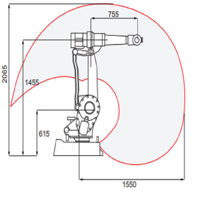 ABB IRB2400 روبوت صناعي مع ذراع آلي ذو 6 محاور وحمولة قصوى 12 كجم للحام كروبوت لحام ميج