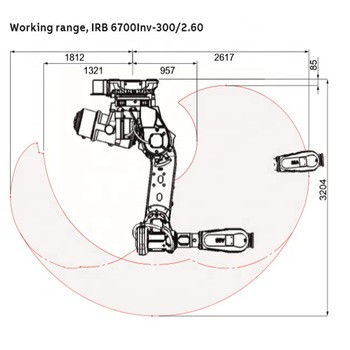 ABB IRB 140 ذراع روبوت صناعي صغير مع استجابة سريعة لذراع روبوت 6 محاور تطبيق بالكامل تنظيف / رش روبوت
