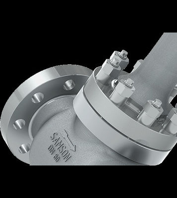 تجمع Samson Globe Valve 3251 مع مشغلات لتنظيم معدل التدفق أو درجة الحرارة