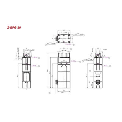 القابض الكهربائي للوزن التلقائي Hitbot Z-EFG-20 6 محور الذراع الروبوتية