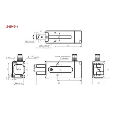 Robot Gripper Hitbot Z-EMG-04 لتحميل وتفريغ مناور الروبوت