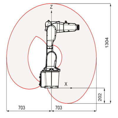 6 محور ذراع روبوت صناعي KR 500 R2830 Kuka روبوت صناعي مع حمولة مصنفة 500 كجم روبوت صناعي