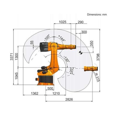 روبوت اللحام بالليزر KR 600 R2830 للحام بالليزر كمعدات لحام أخرى