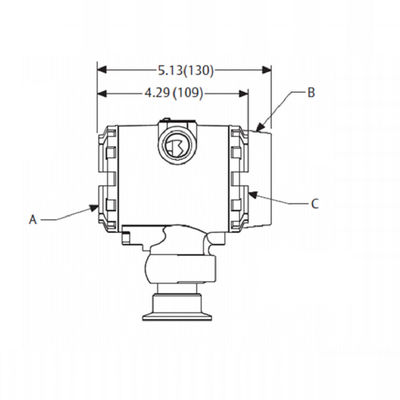 Rose-Mount 2090F جهاز إرسال الضغط الصحي جهاز إرسال الضغط التفاضلي Rosem-Ount