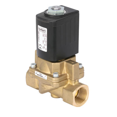 نوع Burkert 6407 كصمام مكبس مساعد مؤازر 2/2-way مناسب للغاز والبخار لهيكل الصمام