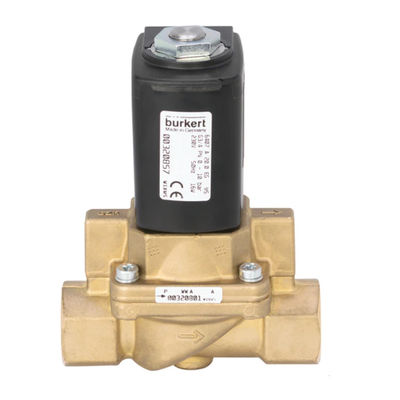 نوع Burkert 6407 كصمام مكبس مساعد مؤازر 2/2-way مناسب للغاز والبخار لهيكل الصمام