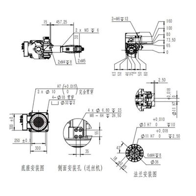 روبوت اللحام MIG لروبوت اللحام TKB1400-6KG-1412mm آلة اللحام الروبوتية