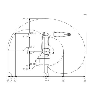 روبوت تعليمي صيني TKB070-7KG-910mm ذراع آلي 6 محور كروبوت صناعي
