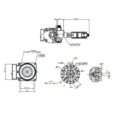 التعامل مع الذراع الروبوتية 6 محاور الصين TKB1600-12KG-1410mm كروبوتات عالمية