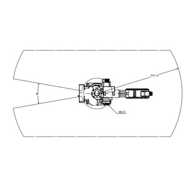 التعامل مع الذراع الروبوتية 6 محاور الصين TKB1600-12KG-1410mm كروبوتات عالمية