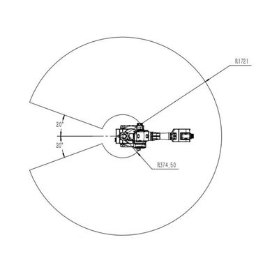 6 محور الذراع الروبوتية الصناعية الصين TKB2670-20KG-1721mm كروبوت صناعي