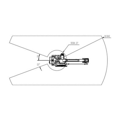 6 محاور ذراع روبوتية TKB460-30kg-1840mm كشف دقيق كروبوتات صناعية