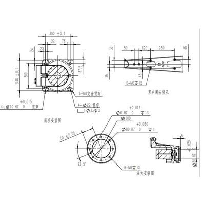 6 محاور ذراع روبوتية TKB460-30kg-1840mm كشف دقيق كروبوتات صناعية
