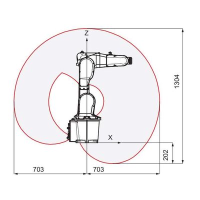 Cobot ذراع روبوت صناعي IRB 1200-5 / 0.9 6 محور روبوت كروبوت مناولة
