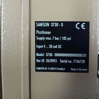 Samson Positioner 3730-0 كملحقات للصمام تستخدم مع صمامات التحكم وصمام 3M