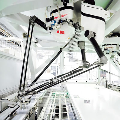 ABB Industrial Smart Robot Arm IRB 360 مع محاور 3/4 ذراع دلتا مع اختيار ووضع آلة دلتا روبوت