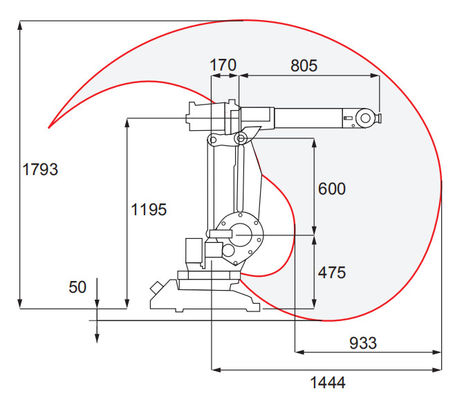 ABB Industrial Robot IRB 1410 with 6 Axis Industrial Robotic Arm with Panasonic Welding Machine Automatic