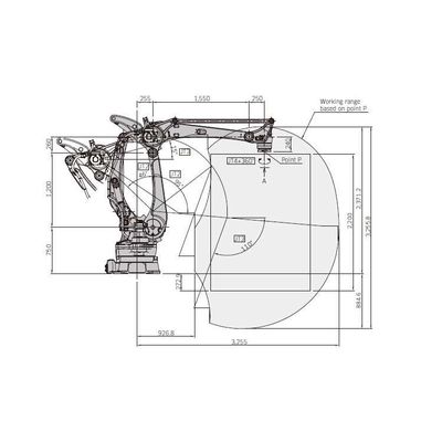 مناور الذراع الروبوتية CP700L الحمولة 700kg لمنصة نقالة الروبوتات الصناعية