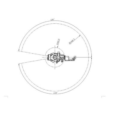 روبوت لحام أوتوماتيكي SF6-C1440 6 محور ذراع روبوتية صناعية لأتمتة روبوت لحام