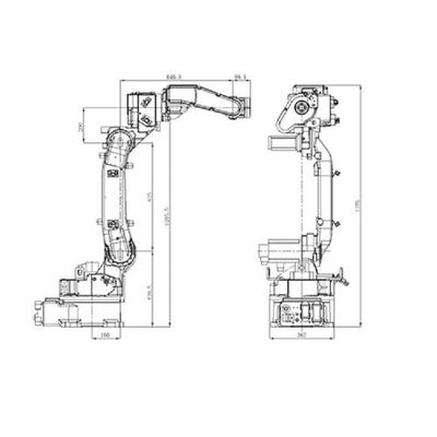 روبوت لحام أوتوماتيكي SF6-C1440 6 محور ذراع روبوتية صناعية لأتمتة روبوت لحام