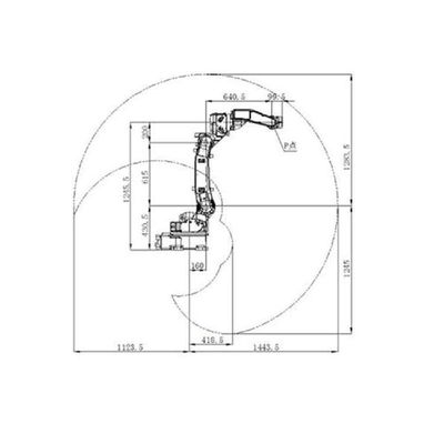 روبوت لحام أوتوماتيكي SF6-C1440 6 محور ذراع روبوتية صناعية لأتمتة روبوت لحام