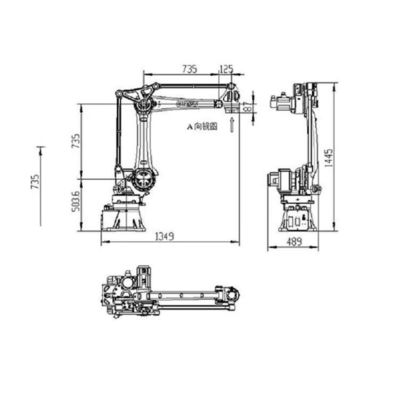 الذراع الروبوتية الصناعية Cobot SF25-K1760 حمولة 25 كجم للتعامل مع الروبوت