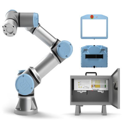 روبوت صناعي UR5e Universal 6 Axis Robot Arm Cobot مع آلة تلميع القابض