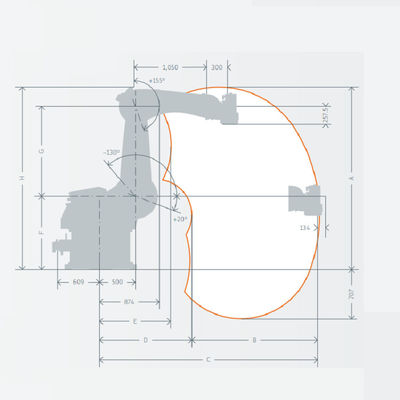 Kuka KR 470 PA Robot Palletizing Robot Arm 6 Axis with Payload 470kg Palletizing Robot Arm