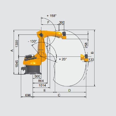 Kuka KR 470 PA Robot Palletizing Robot Arm 6 Axis with Payload 470kg Palletizing Robot Arm