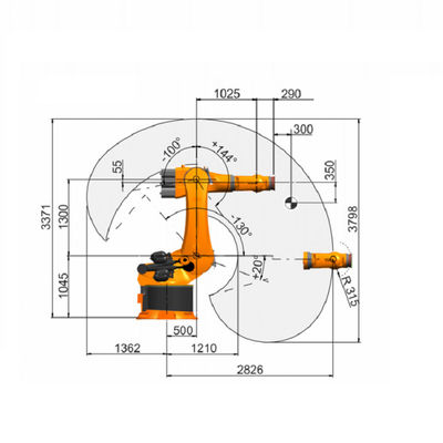 KUKA Industrial Robot 6 Axis Robot KR 360 R2830 مع الحمولة الصافية المقدرة لآلة لحام 360 كجم