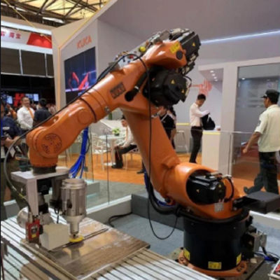 Kuka Palletizing Robot Kr 10 R1420 10kg حمولة مصنفة 6 محور ذراع روبوت ذراع آلي صناعي لمنصات نقالة