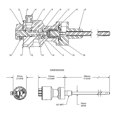 جهاز تحكم في درجة الحرارة Kimray Model Ht-12 Tc-700 Tsdh-700