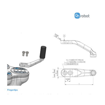قابض متكيف بثلاثة أصابع ONrobot 3FG15 كهربائي لروبوت ABB KUKA