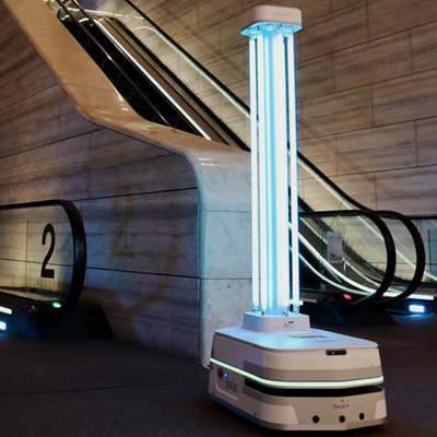 Geek + AGV Robot Uv Light Smart UV Disinfection Robot The Public Health Guardian