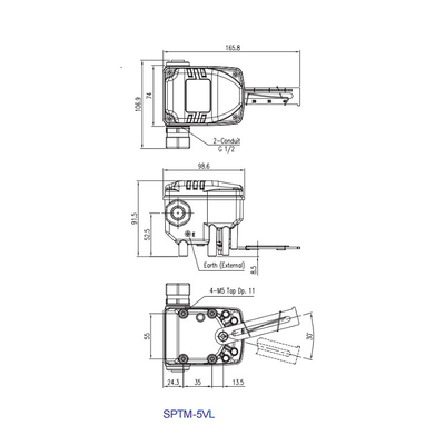 SPTM-5V الذكية الكهربائية صمام التحكم موقف الارسال أجزاء تعمل بالهواء المضغوط