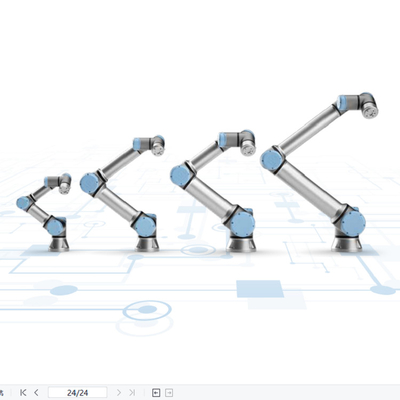 الذراع الروبوتية الصناعية Ur3 Cobot مع النظام البصري RG6 القابض Cognex