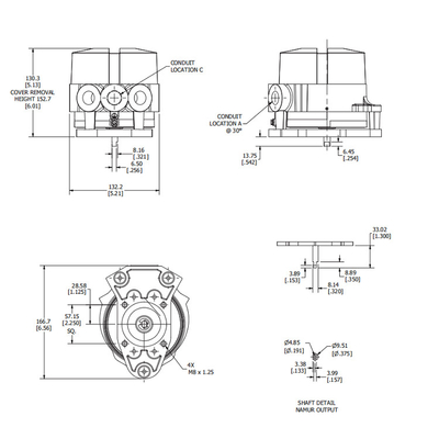 فيشر EZ Valve Limit Switch Westlock Rotary Position Monitors 2200 Series