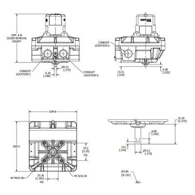 فيشر EZ Valve Limit Switch Westlock Rotary Position Monitors 2200 Series